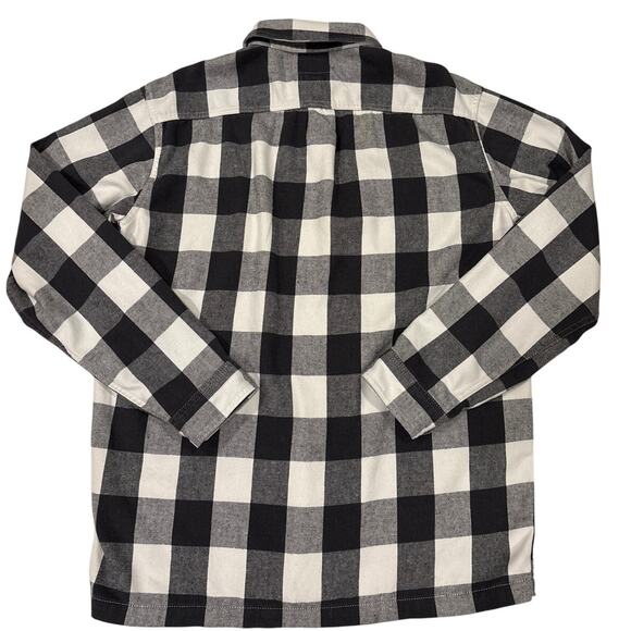 Patagonia Farriers Work Shirt Mens Sz Medium Buffalo Plaid Hemp Blend Button Up - Picture 2 of 10